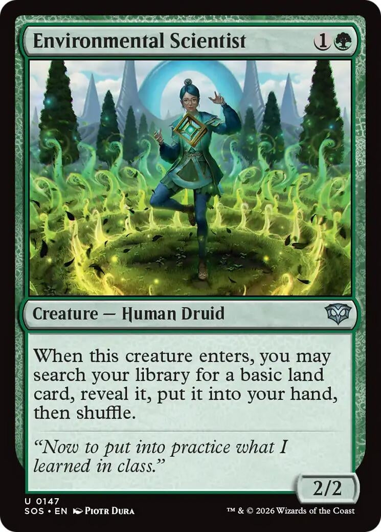 Image for Environmental Scientist (147) (Foil) (Secrets of Strixhaven) - Magic: The Gathering