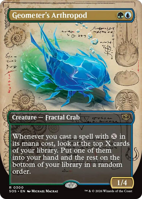 Image for Geometer's Arthropod (Borderless) (300) (Foil) (Secrets of Strixhaven) - Magic: The Gathering