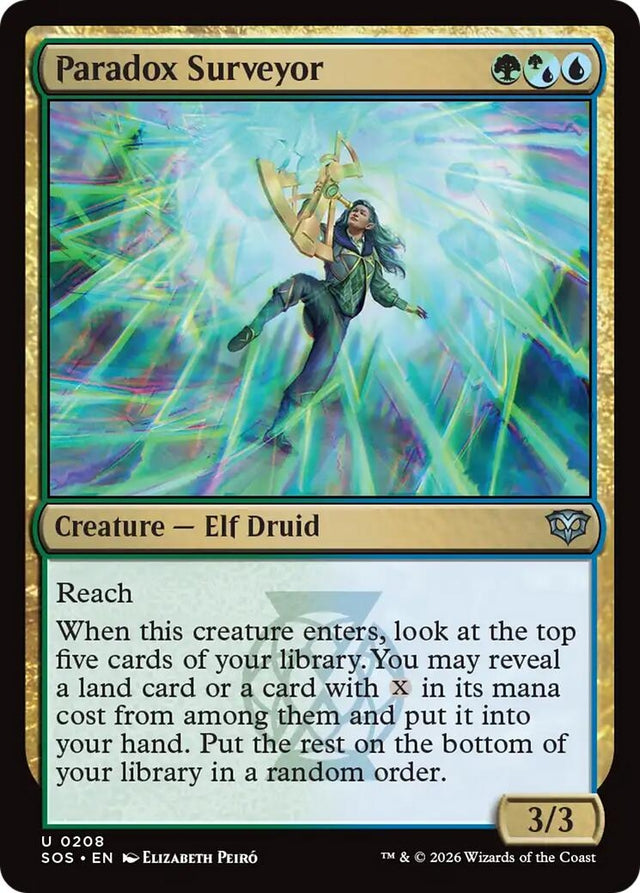 Image for Paradox Surveyor (208) (Foil) (Secrets of Strixhaven) - Magic: The Gathering