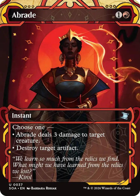 Image for Abrade (37) (Foil) (Secrets of Strixhaven: Mystical Archive) - Magic: The Gathering