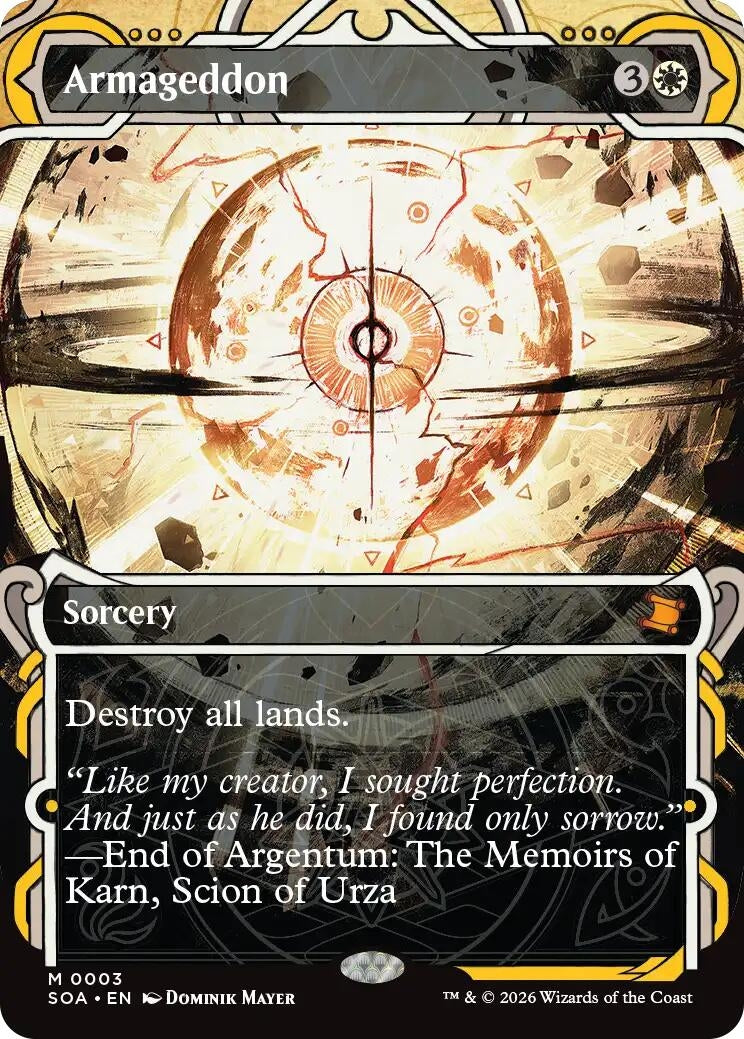 Image for Armageddon (3) (Foil) (Secrets of Strixhaven: Mystical Archive) - Magic: The Gathering