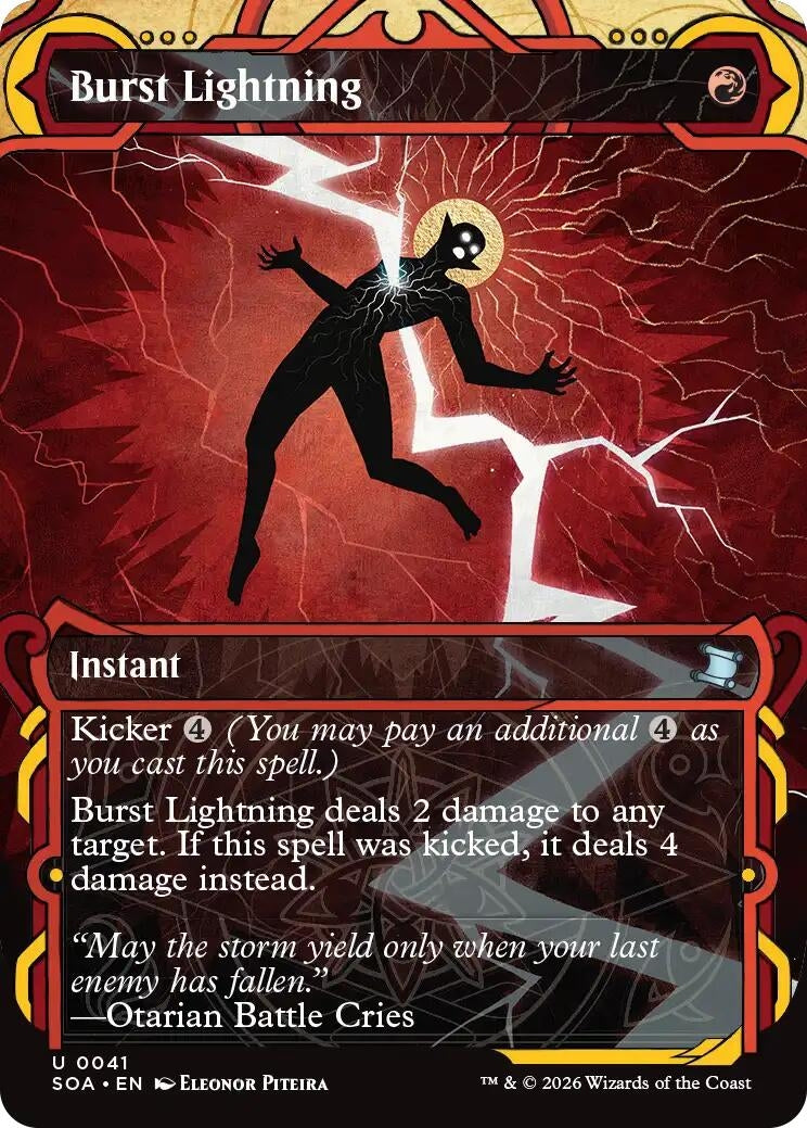 Image for Burst Lightning (41) (Foil) (Secrets of Strixhaven: Mystical Archive) - Magic: The Gathering