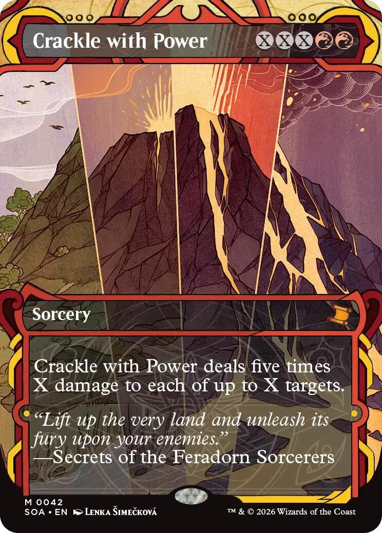 Image for Crackle with Power (42) (Foil) (Secrets of Strixhaven: Mystical Archive) - Magic: The Gathering