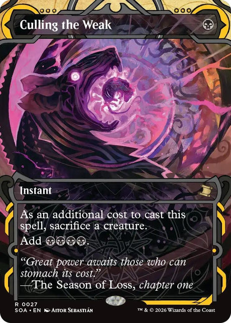 Image for Culling the Weak (27) (Foil) (Secrets of Strixhaven: Mystical Archive) - Magic: The Gathering