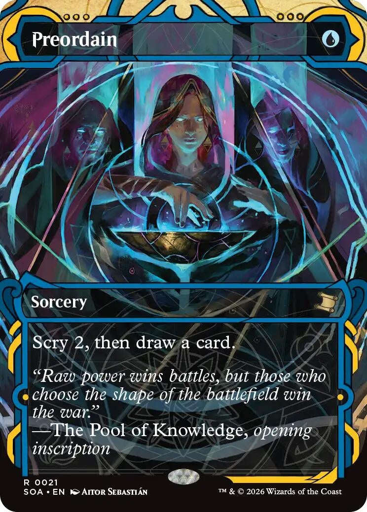 Image for Preordain (21) (Foil) (Secrets of Strixhaven: Mystical Archive) - Magic: The Gathering