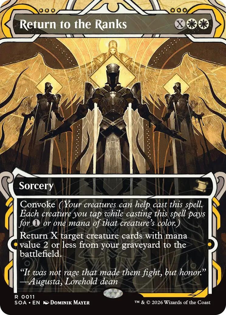 Image for Return to the Ranks (11) (Foil) (Secrets of Strixhaven: Mystical Archive) - Magic: The Gathering