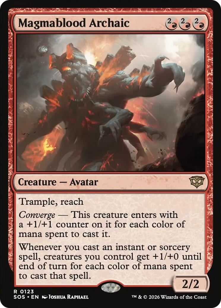 Image for Magmablood Archaic (123) (Foil) (Secrets of Strixhaven) - Magic: The Gathering