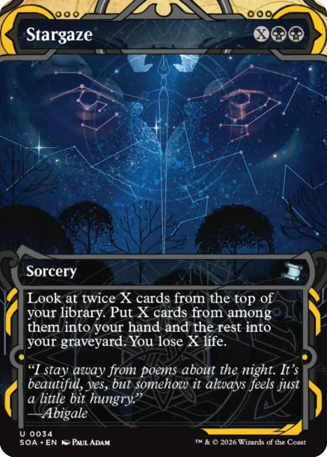 Image for Stargaze (34) (Foil) (Secrets of Strixhaven: Mystical Archive) - Magic: The Gathering