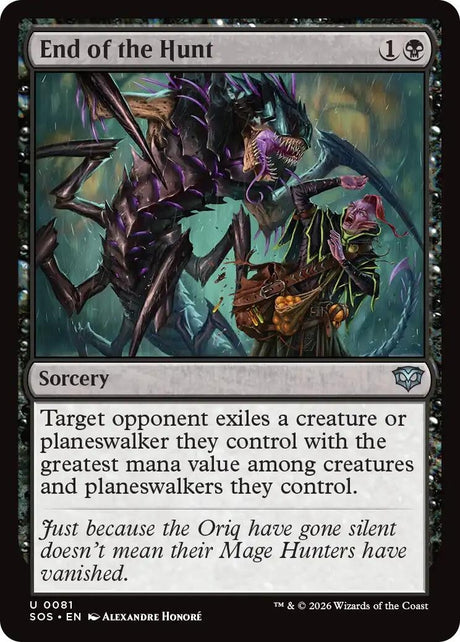 Image for End of the Hunt (81) (Secrets of Strixhaven) - Magic: The Gathering