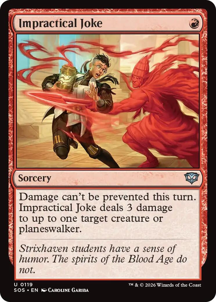 Image for Impractical Joke (119) (Foil) (Secrets of Strixhaven) - Magic: The Gathering
