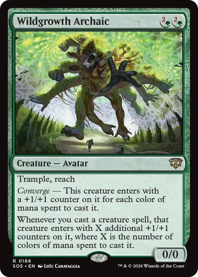 Image for Wildgrowth Archaic (168) (Foil) (Secrets of Strixhaven) - Magic: The Gathering