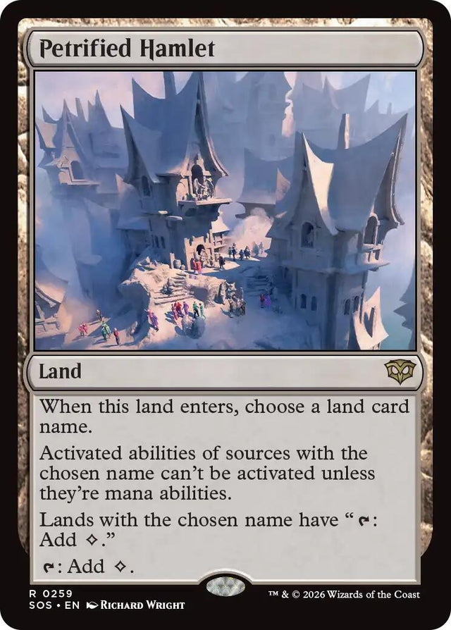 Image for Petrified Hamlet (259) (Foil) (Secrets of Strixhaven) - Magic: The Gathering
