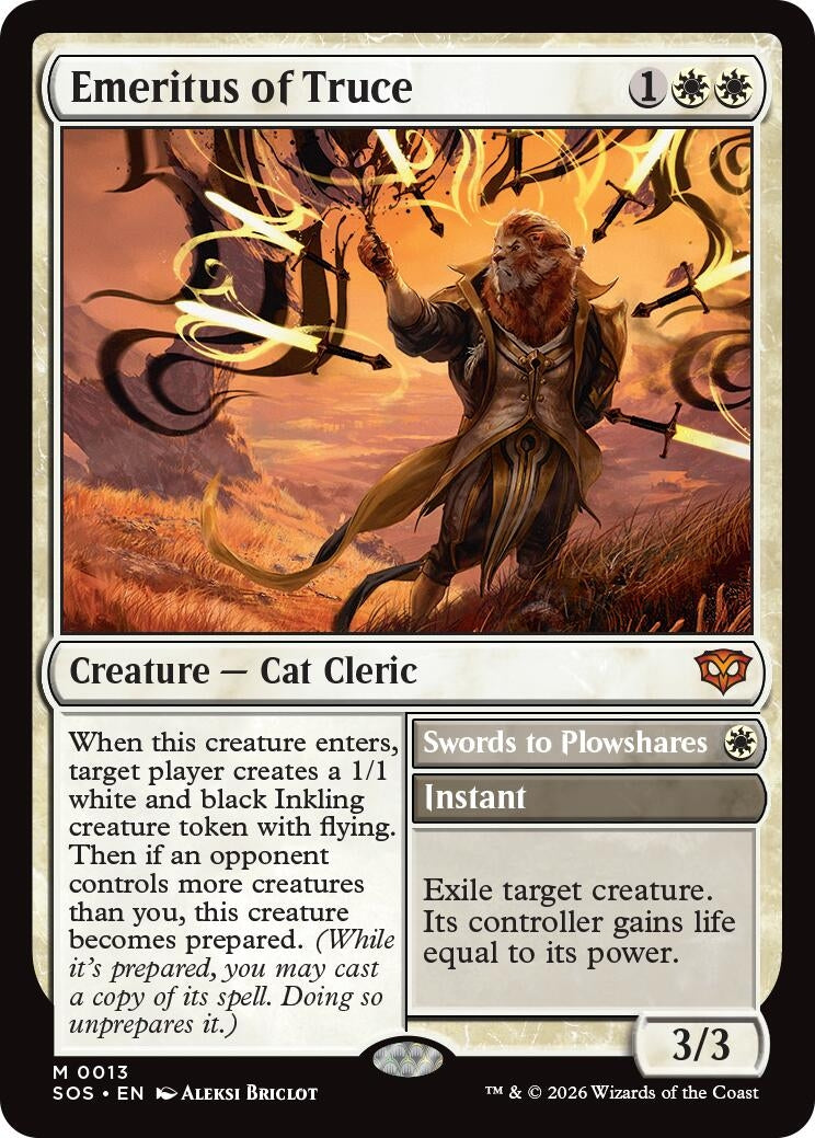Image for Emeritus of Truce (13) (Foil) (Secrets of Strixhaven) - Magic: The Gathering