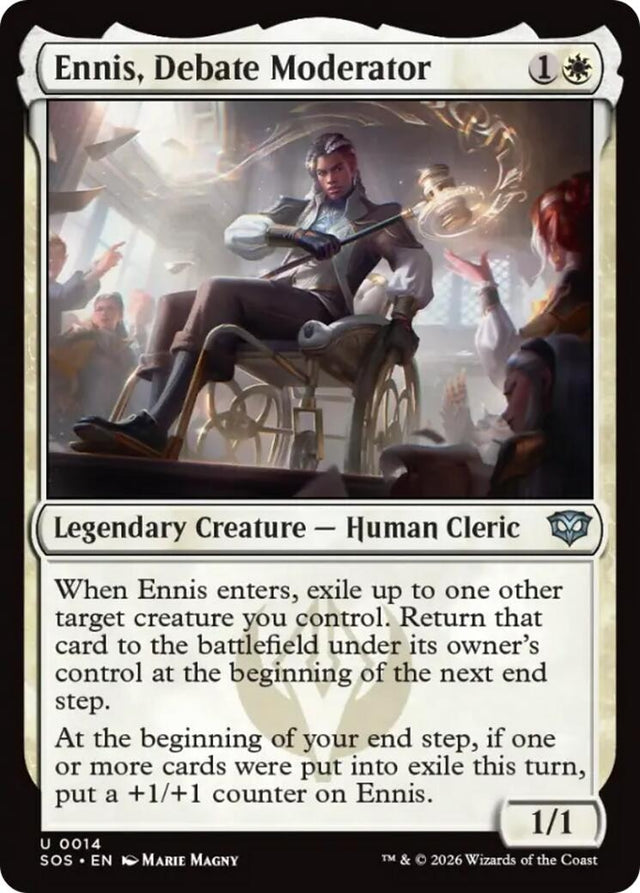 Image for Ennis, Debate Moderator (14) (Foil) (Secrets of Strixhaven) - Magic: The Gathering