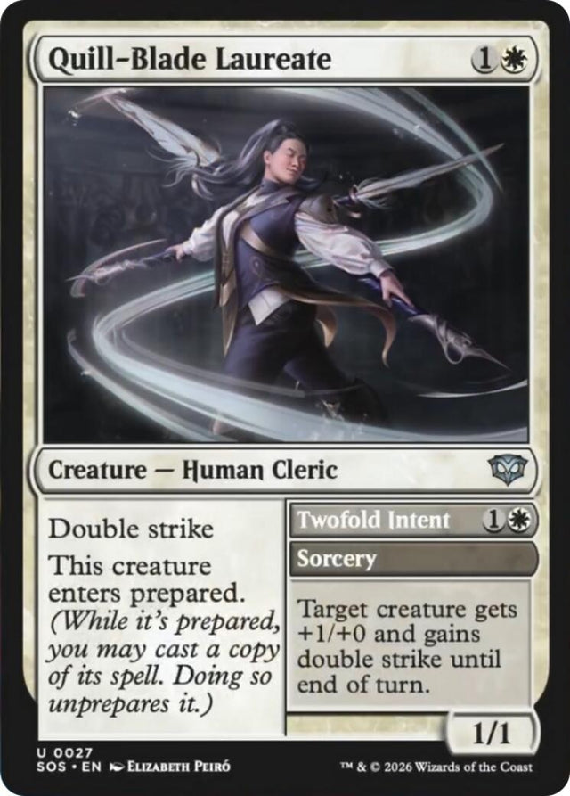 Image for Quill-Blade Laureate (27) (Secrets of Strixhaven) - Magic: The Gathering