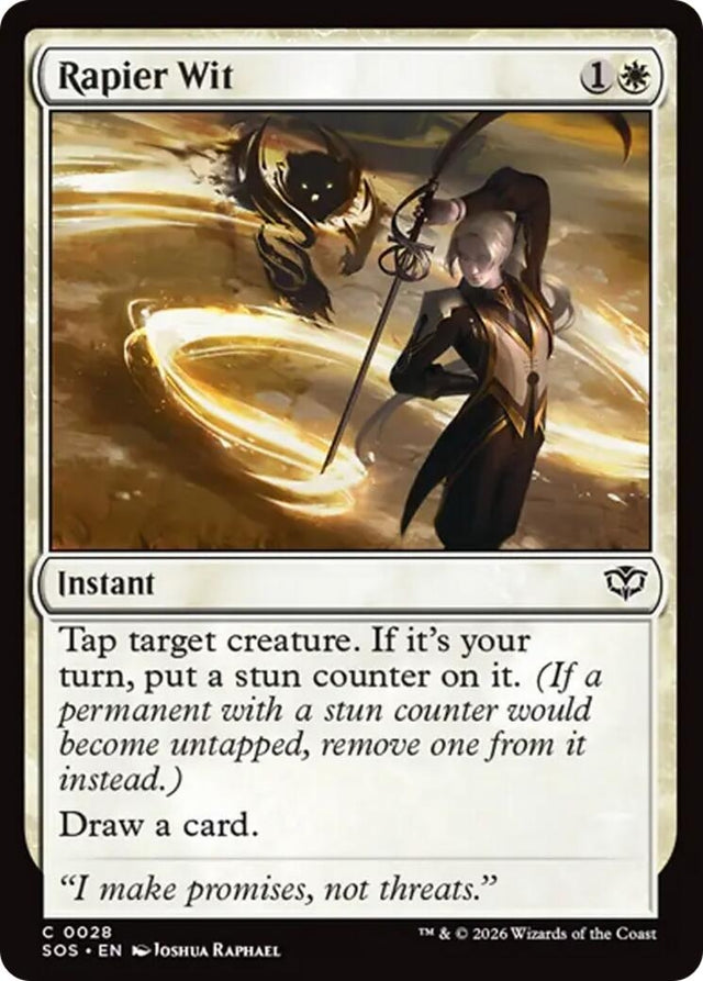 Image for Rapier Wit (28) (Foil) (Secrets of Strixhaven) - Magic: The Gathering