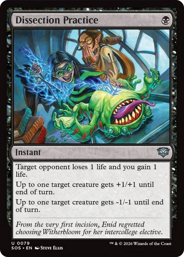 Image for Dissection Practice (79) (Foil) (Secrets of Strixhaven) - Magic: The Gathering