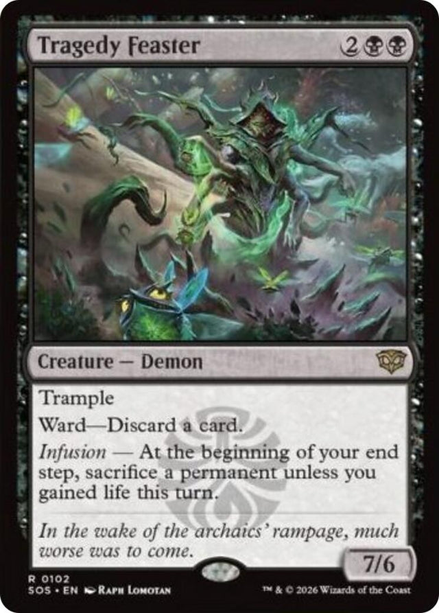Image for Tragedy Feaster (102) (Foil) (Secrets of Strixhaven) - Magic: The Gathering