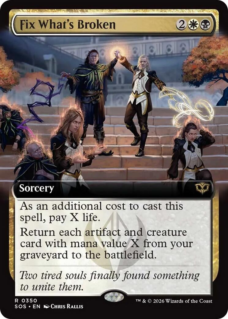 Image for Fix What's Broken (Extended Art) (350) (Foil) (Secrets of Strixhaven) - Magic: The Gathering