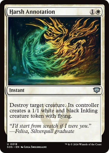 Image for Harsh Annotation (18) (Secrets of Strixhaven) - Magic: The Gathering