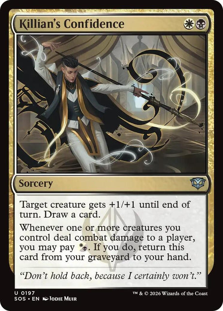 Image for Killian's Confidence (197) (Foil) (Secrets of Strixhaven) - Magic: The Gathering