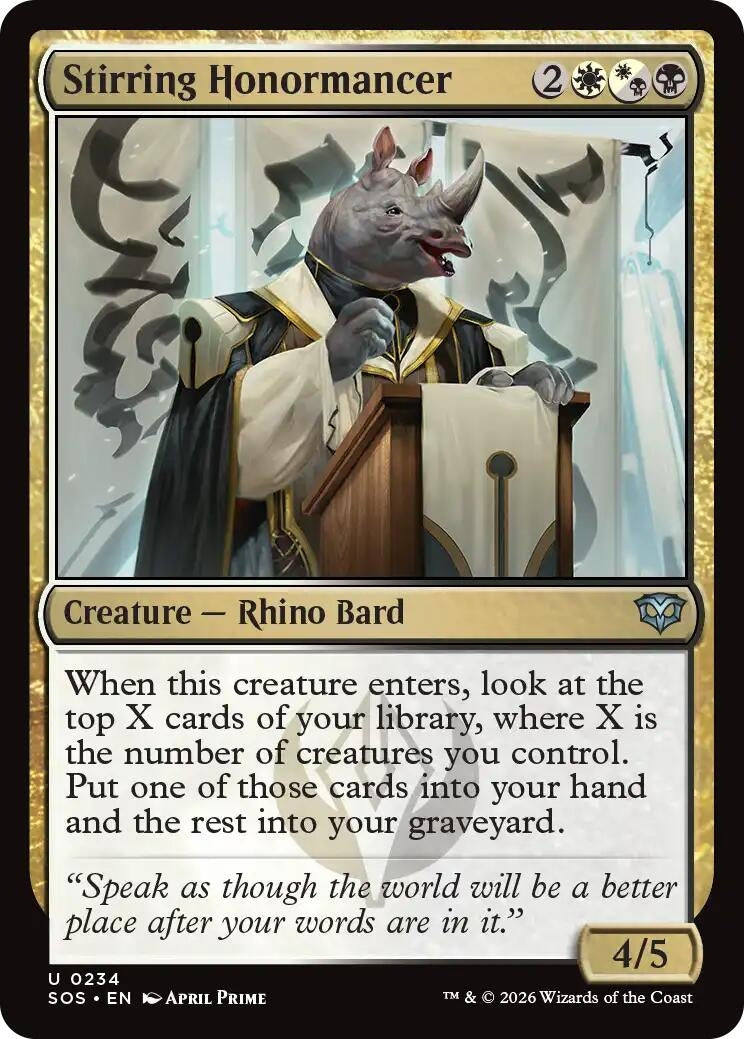 Image for Stirring Honormancer (234) (Secrets of Strixhaven) - Magic: The Gathering