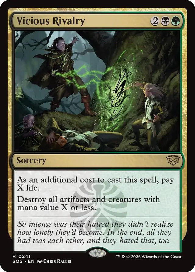 Image for Vicious Rivalry (241) (Foil) (Secrets of Strixhaven) - Magic: The Gathering