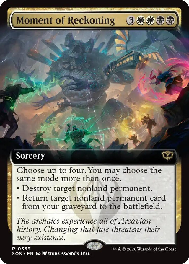 Image for Moment of Reckoning (Extended Art) (353) (Foil) (Secrets of Strixhaven) - Magic: The Gathering