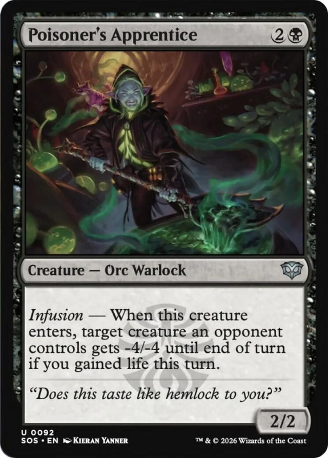 Image for Poisoner's Apprentice (92) (Secrets of Strixhaven) - Magic: The Gathering