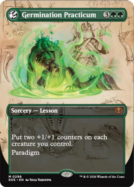 Image for Germination Practicum (Borderless) (296) (Foil) (Secrets of Strixhaven) - Magic: The Gathering