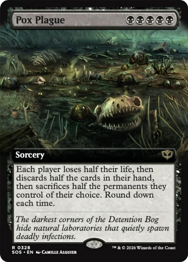 Image for Pox Plague (Extended Art) (328) (Foil) (Secrets of Strixhaven) - Magic: The Gathering