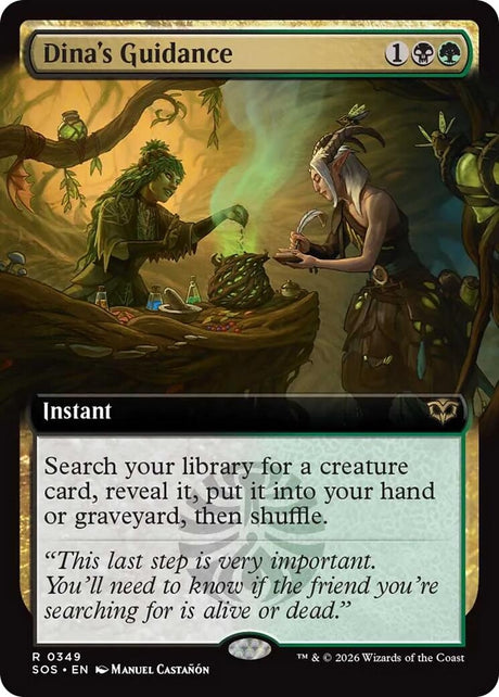 Image for Dina's Guidance (Extended Art) (349) (Foil) (Secrets of Strixhaven) - Magic: The Gathering