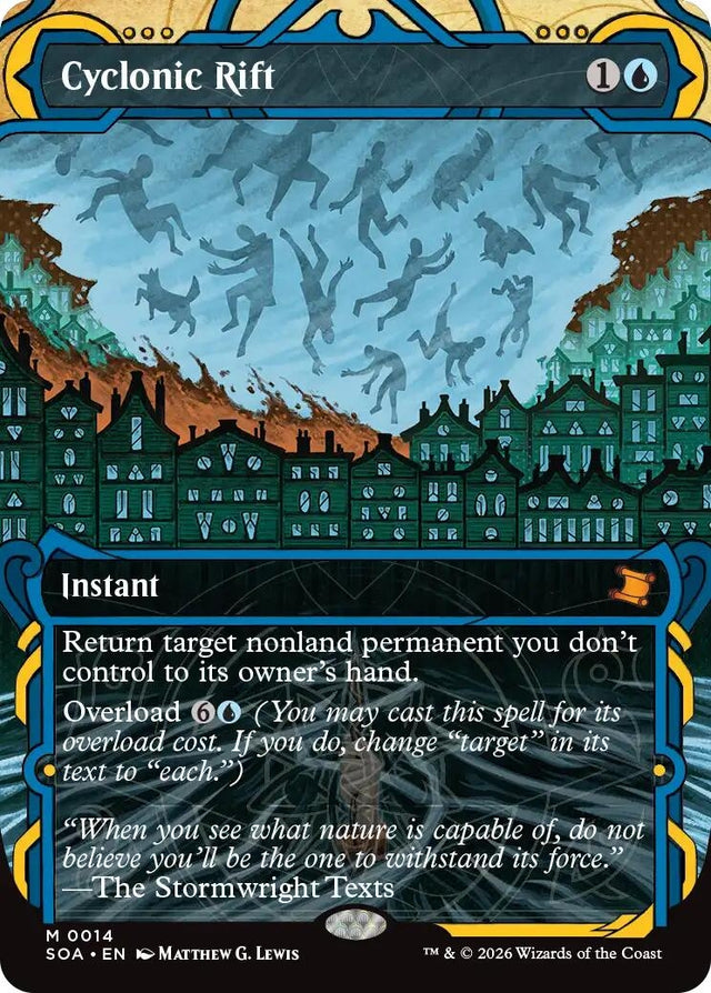 Image for Cyclonic Rift (14) (Foil) (Secrets of Strixhaven: Mystical Archive) - Magic: The Gathering