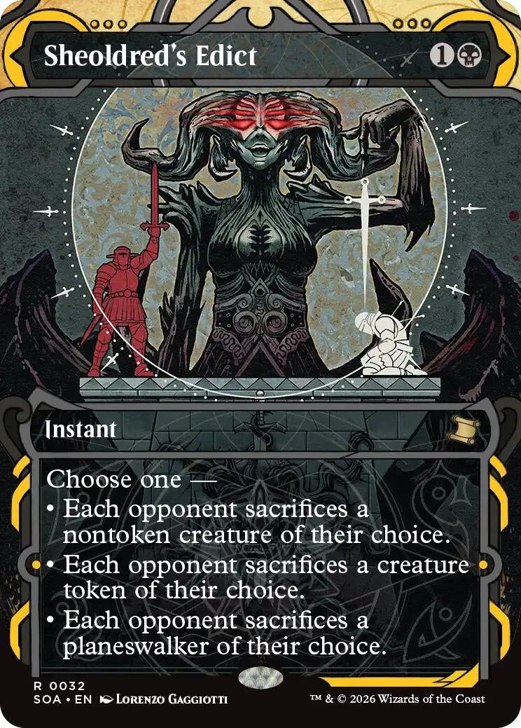 Image for Sheoldred's Edict (32) (Foil) (Secrets of Strixhaven: Mystical Archive) - Magic: The Gathering
