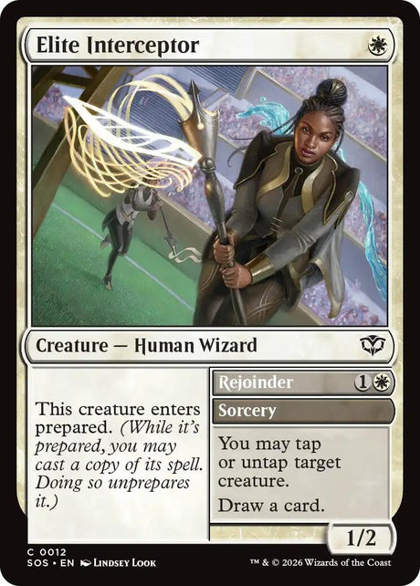 Image for Elite Interceptor (12) (Foil) (Secrets of Strixhaven) - Magic: The Gathering