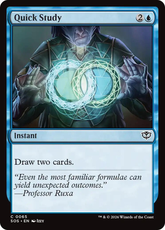 Image for Quick Study (65) (Foil) (Secrets of Strixhaven) - Magic: The Gathering