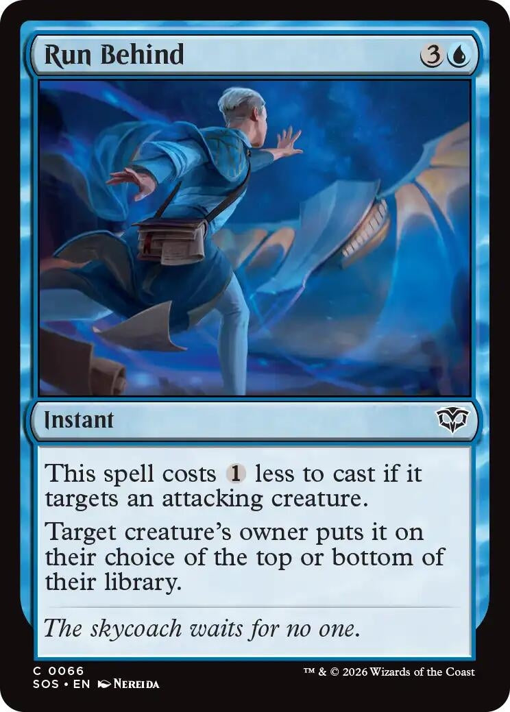 Image for Run Behind (66) (Foil) (Secrets of Strixhaven) - Magic: The Gathering