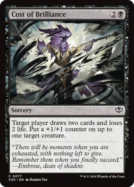 Image for Cost of Brilliance (77) (Foil) (Secrets of Strixhaven) - Magic: The Gathering