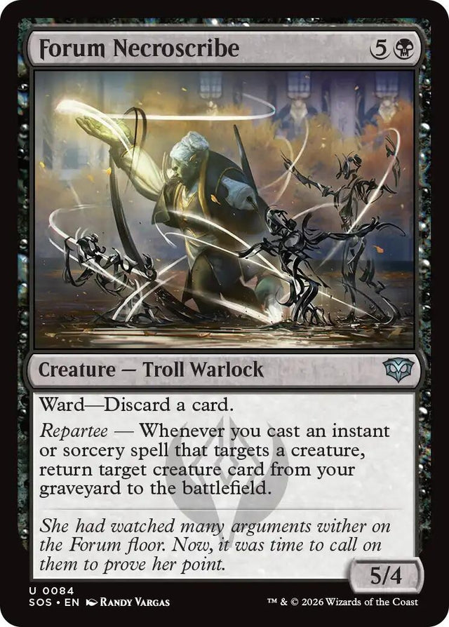 Image for Forum Necroscribe (84) (Foil) (Secrets of Strixhaven) - Magic: The Gathering