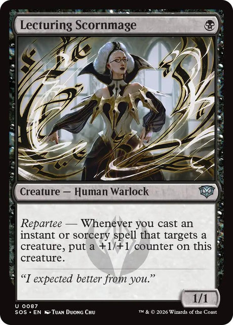 Image for Lecturing Scornmage (87) (Foil) (Secrets of Strixhaven) - Magic: The Gathering