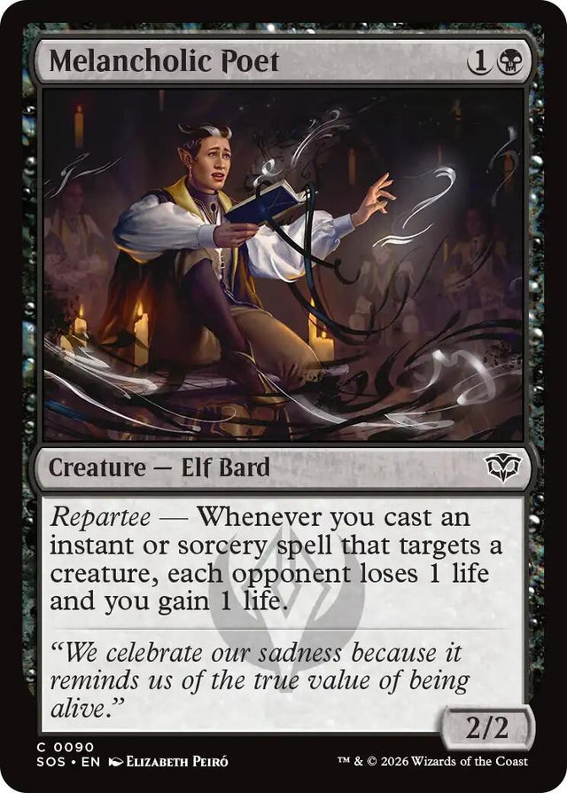 Image for Melancholic Poet (90) (Secrets of Strixhaven) - Magic: The Gathering