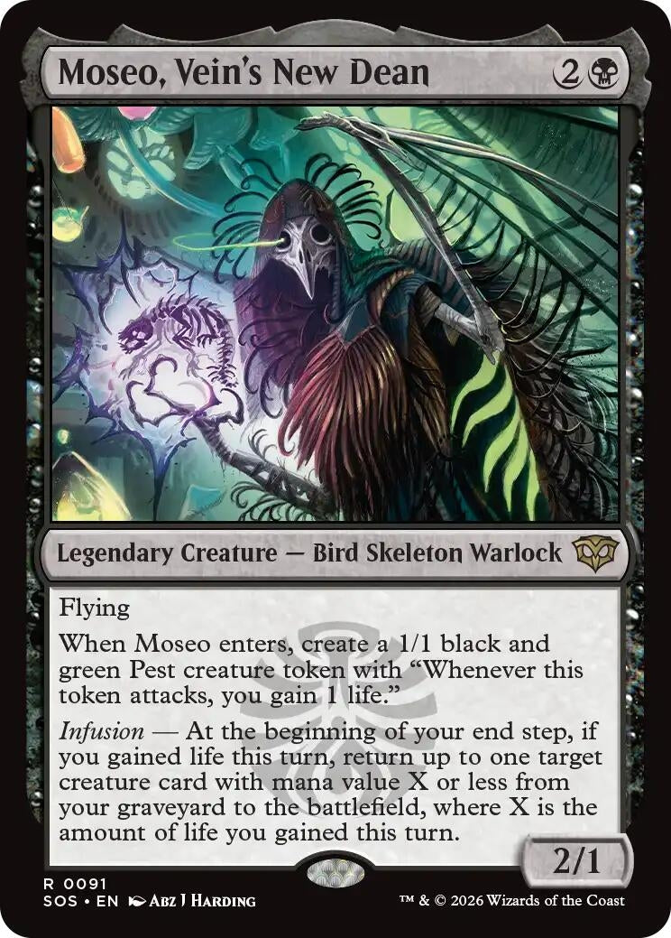 Image for Moseo, Vein's New Dean (91) (Foil) (Secrets of Strixhaven) - Magic: The Gathering