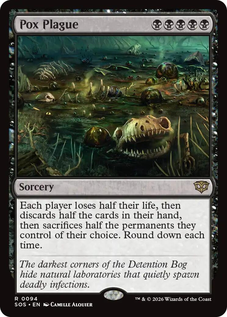 Image for Pox Plague (94) (Foil) (Secrets of Strixhaven) - Magic: The Gathering