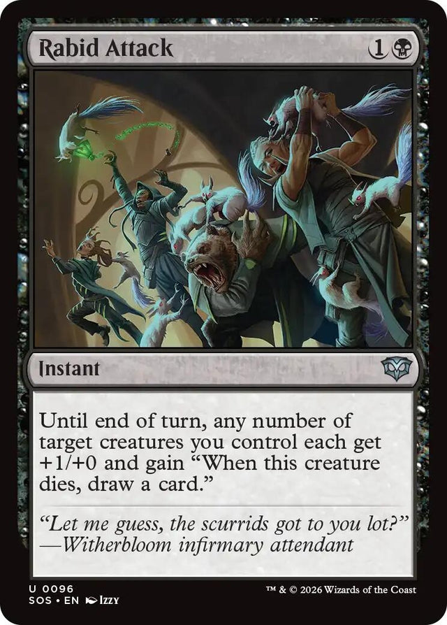 Image for Rabid Attack (96) (Secrets of Strixhaven) - Magic: The Gathering