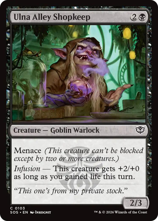 Image for Ulna Alley Shopkeep (103) (Foil) (Secrets of Strixhaven) - Magic: The Gathering