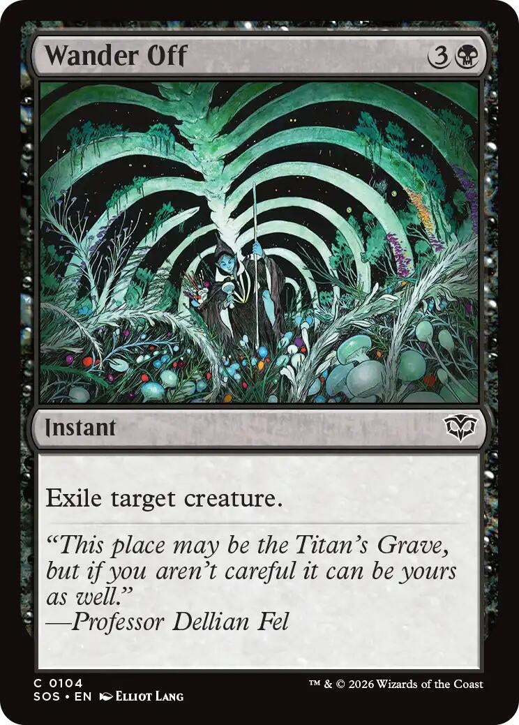 Image for Wander Off (104) (Foil) (Secrets of Strixhaven) - Magic: The Gathering