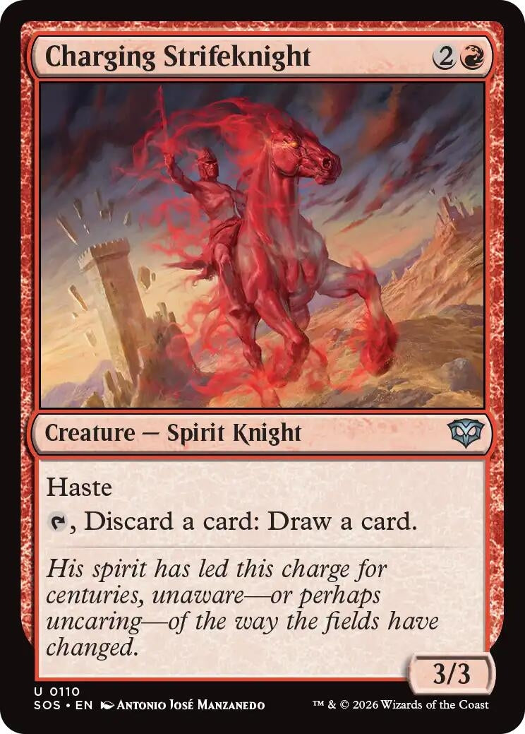 Image for Charging Strifeknight (110) (Secrets of Strixhaven) - Magic: The Gathering