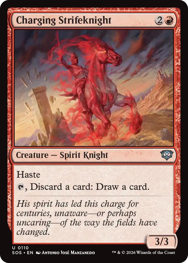 Image for Charging Strifeknight (110) (Secrets of Strixhaven) - Magic: The Gathering