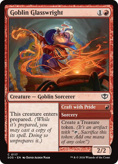 Image for Goblin Glasswright (117) (Foil) (Secrets of Strixhaven) - Magic: The Gathering