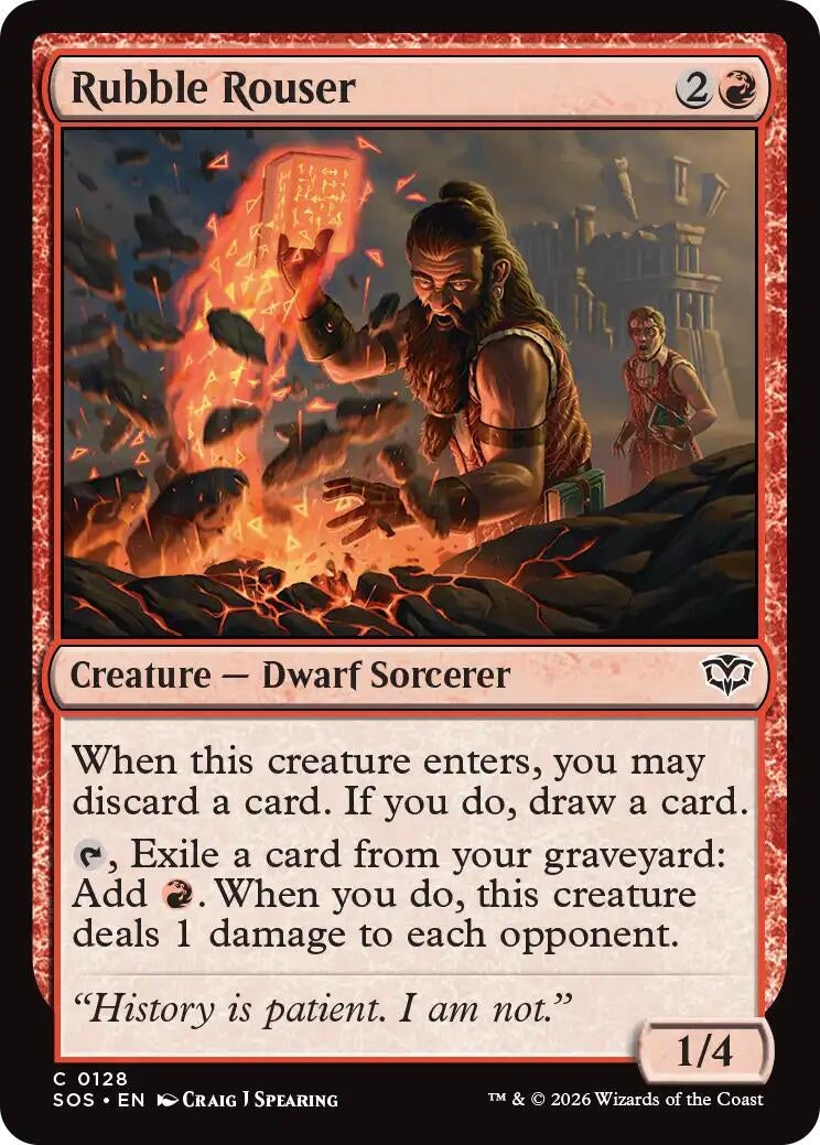 Image for Rubble Rouser (128) (Foil) (Secrets of Strixhaven) - Magic: The Gathering